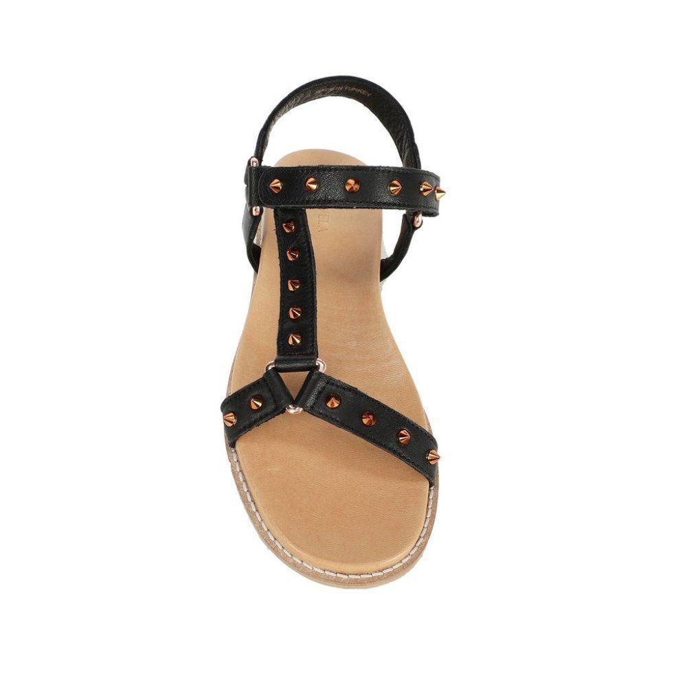 Carvela 'Kilter' Black Studded Leather Sandals